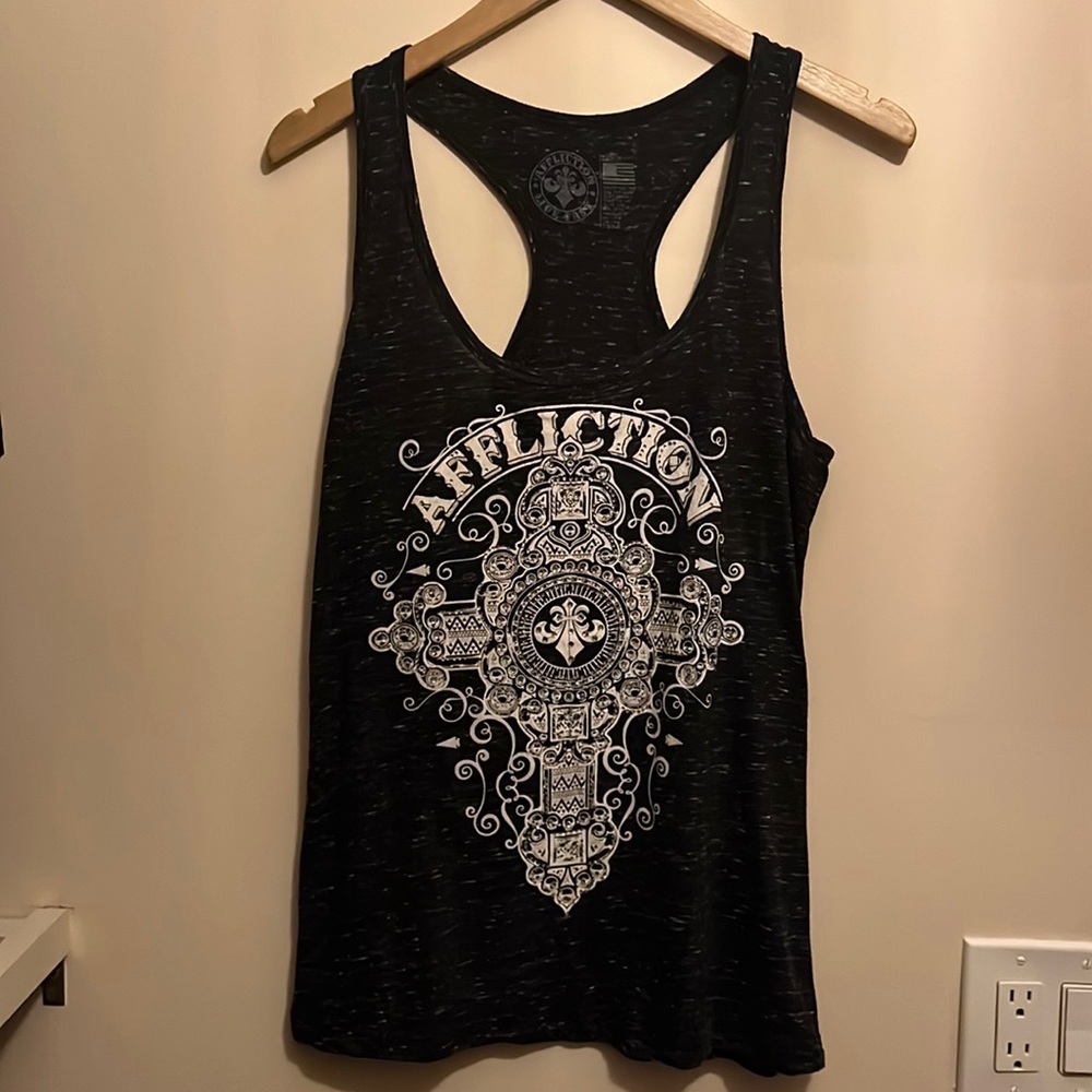 Affliction woman’s large tank top